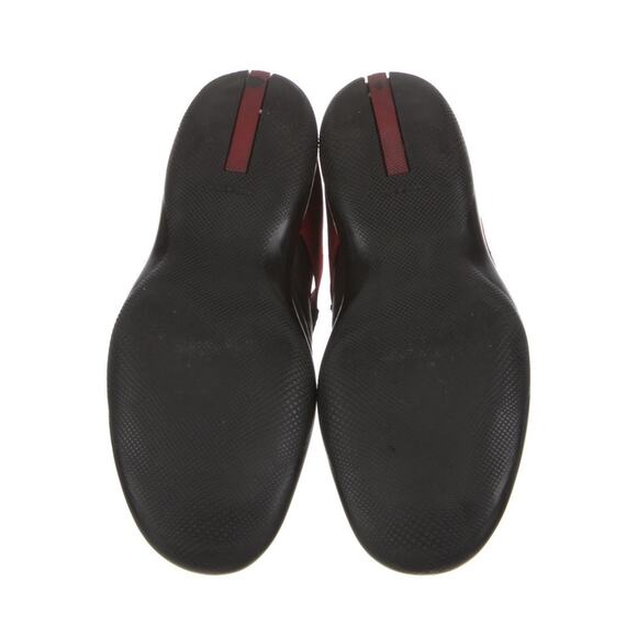 PRADA Unisex Sport Black Leather Loafer Linea Rossa 0950 EU 37 US 6.5-7 - Picture 5 of 6